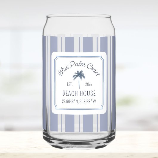 Maison de plage bleu rayures ferme côtière
