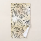 Maison de plage coquillages Nautique (Serviette à main)