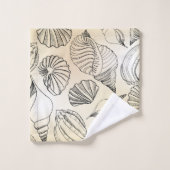 Maison de plage coquillages Nautique (Gant de toilette)