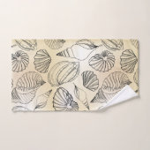 Maison de plage coquillages Nautique (Serviette à main)