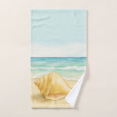 Maison de plage Coquille de conque (Serviette à main)