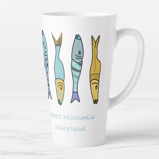Maison de plage Latte Mug (Droite)