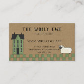 MAISON DE SALTBOX PRIMITIVE SUR KRAFT CARTE DE VIS (Devant)