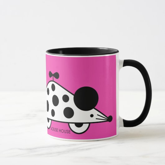 Maison de souris BW Magenta Mug (Droite)