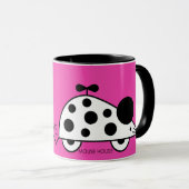 Maison de souris BW Magenta Mug (Devant droit)