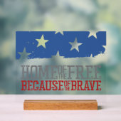 Maison des libres grâce aux braves drapeau américa (Neutre)