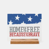 Maison des libres grâce aux braves drapeau américa (Recto)