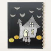 Maison d'Halloween, Chats noirs, Chats, Chauves-so (Dos)