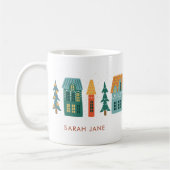 Maison d'hiver Café de vacances Mug (Gauche)