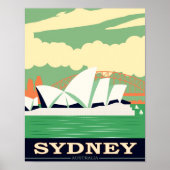 Maison d'opéra de Sydney Affiche Vintage (Devant)