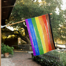 Drapeau de la fierté arc-en-ciel peint de Philly