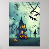 Maison éffrayante| AI Art Poster (Devant)