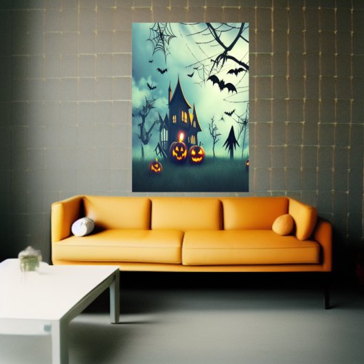 Maison éffrayante| AI Art Poster