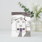 Maison Éffrayante invitation Halloween (Debout devant)