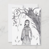 Maison Éffrayante invitation Halloween (Dos)