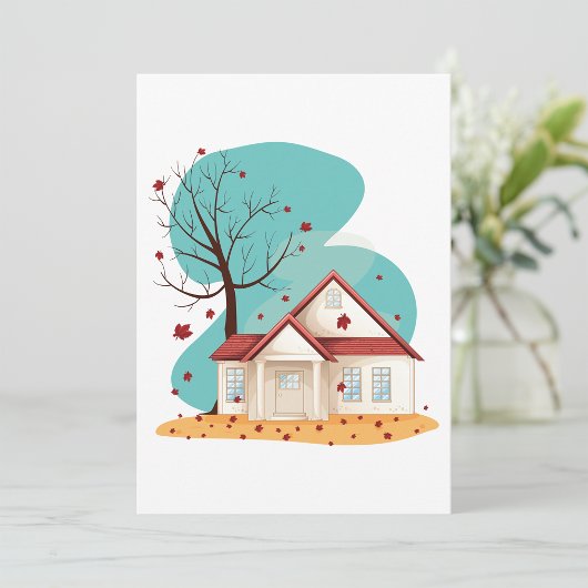 Maison En Automne Invitations
