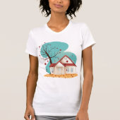 Maison En Automne T-shirt Femme (Devant)
