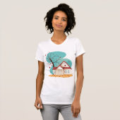 Maison En Automne T-shirt Femme (Devant entier)