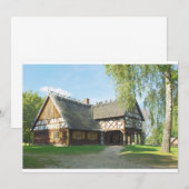 Maison en bois - Invitation (Devant / Derrière)