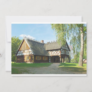 Maison en bois - Invitation