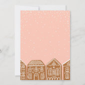 Maison en pain d'épice Décoration Fête Invitation (Dos)