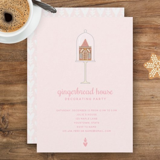Maison en pain d'épice Décoration Fête Invitation