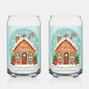 Maison en pain d'épice fantaisiste scène de Noël