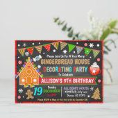 Maison en pain d'épice Invitation de Noël (Debout devant)