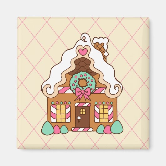 Maison en pain d'épice Magnet (Devant)