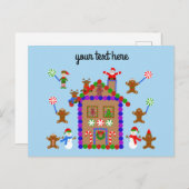 Maison en pain d'épices #2 Carte postale (Devant / Derrière)