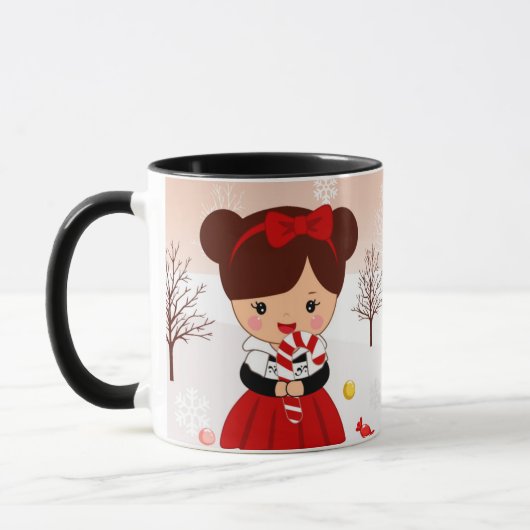 Maison en pain d'épices et petite fille MUG (Gauche)
