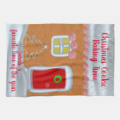 Maison en pain d'épices Serviette de cuisine perso (Horizontal)