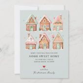 Maison en pain d'épices Village Faire-part mobile (Devant)