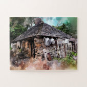 MAISON EN PIERRE HOBBIT MAISON PUZZLE (Horizontal)