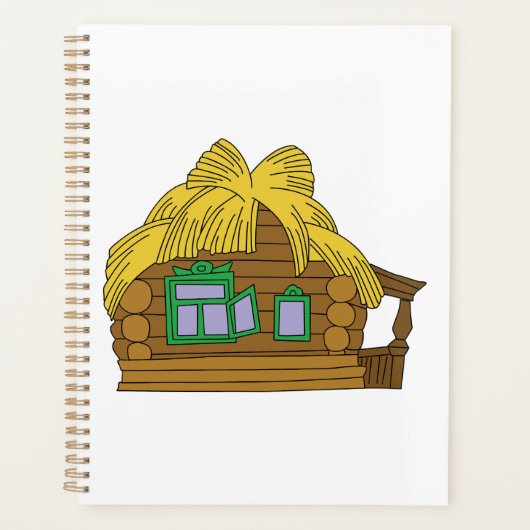Maison en rondins slave rustique Toit de chaume tr (Devant)