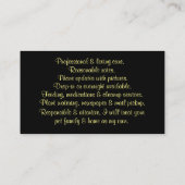 Maison et Carte de visite assis (Dos)