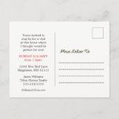 Maison Facture Realtor Open House Carte postale (Dos)