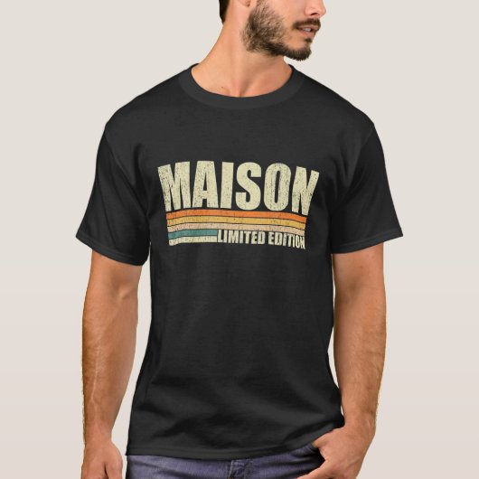 Maison Gift Name Personalized Funny Retro T-shirt (Voorkant)