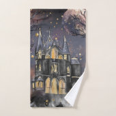 Maison hantée | Arbre à Pleines lunes Éffrayantes  (Serviette à main)