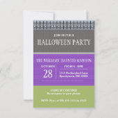 Maison Hantée Cute Halloween Invitation Petite (Dos)