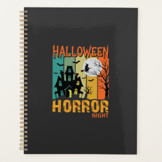 Maison hantée de la nuit d'horreur d'Halloween Vec
