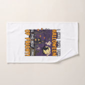 Maison hantée de terreur d'Halloween Sorcière Fant (Serviette à main)