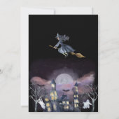 Maison Hantée éffrayante Halloween Fête Invitation (Dos)