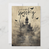 Maison Hantée Gothique Halloween Invitation de la (Devant)