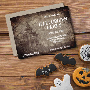 Maison Hantée Gothique Halloween Invitation de la 