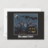 Maison hantée Halloween Fête Invitation (Devant / Derrière)