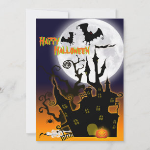 Maison hantée Halloween Fête Invitation