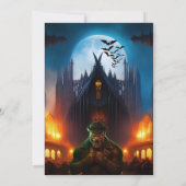 Maison hantée Halloween Fête Invitation (Dos)