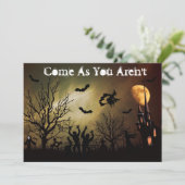 Maison hantée Halloween Fête Invitation (Debout devant)
