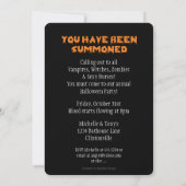 Maison hantée Halloween Fête Invitation (Dos)